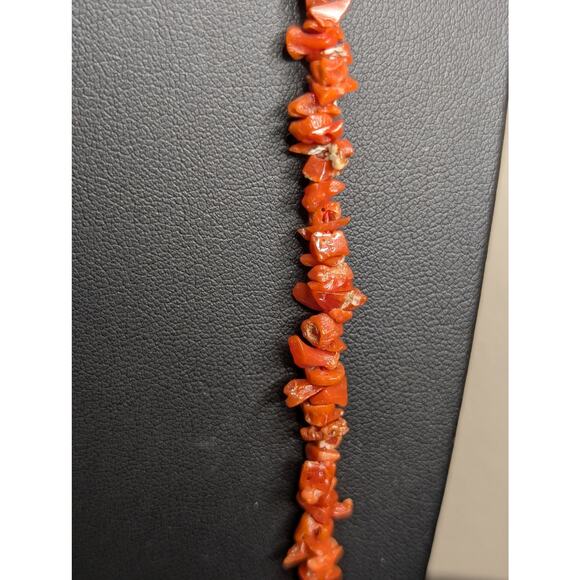 Natural Drilled Uncut Coral Chip 32" Strand - Picture 2 of 4